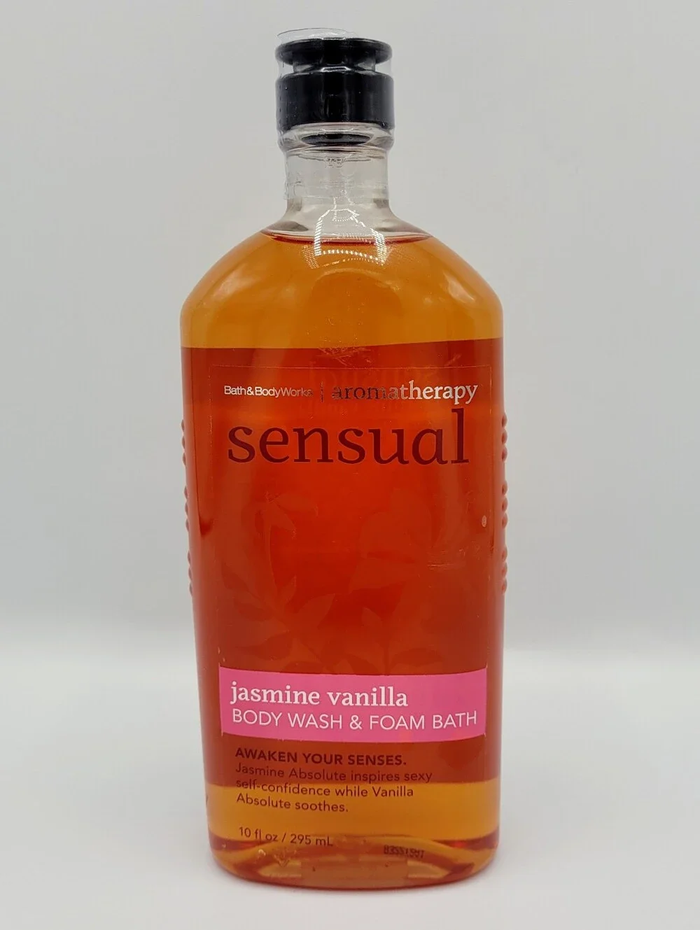 Bath & Body Works Aromatherapy Sensual Jasmine Vanilla Body Wash Foam Bath 10 oz